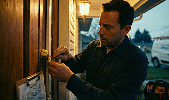 Service technician working